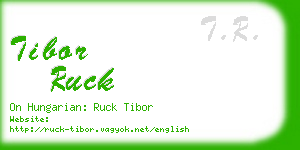 tibor ruck business card